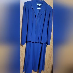 Danny & Nicole Navy Blue Dress and Jacket